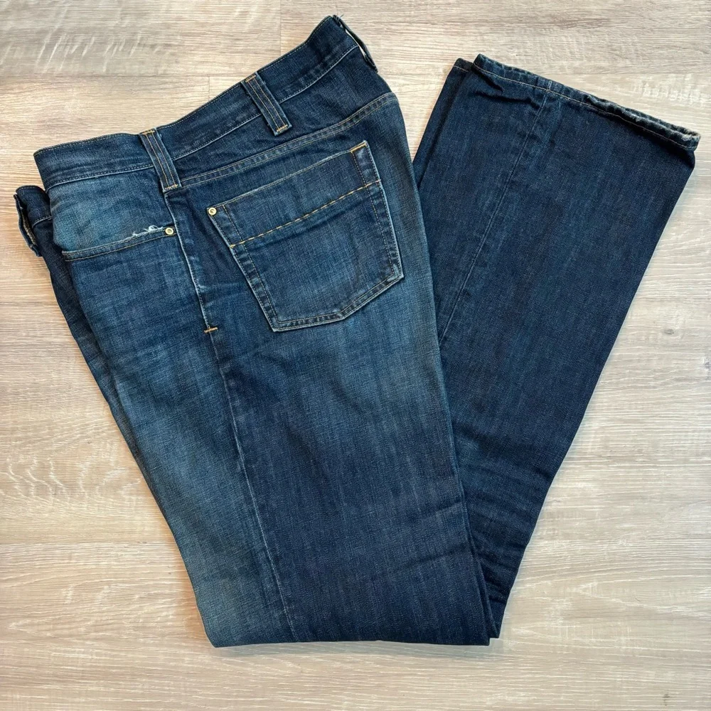Carhartt B310DRT Jeans Men’s 36x36 Relaxed Fit Dark Wash Bootcut Work Pants Tall - Picture 2 of 10